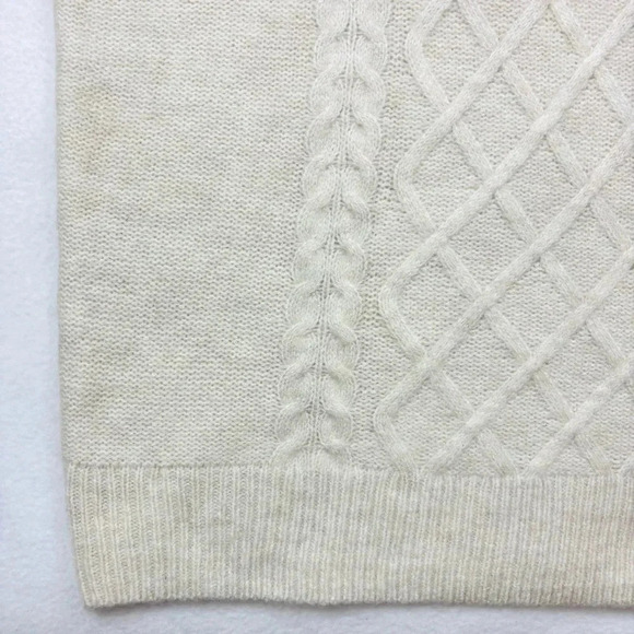 NWT Treasure & Bond Ivory Cableknit Crew Neck “Grandpa” Sweater Size XL - Picture 7 of 16
